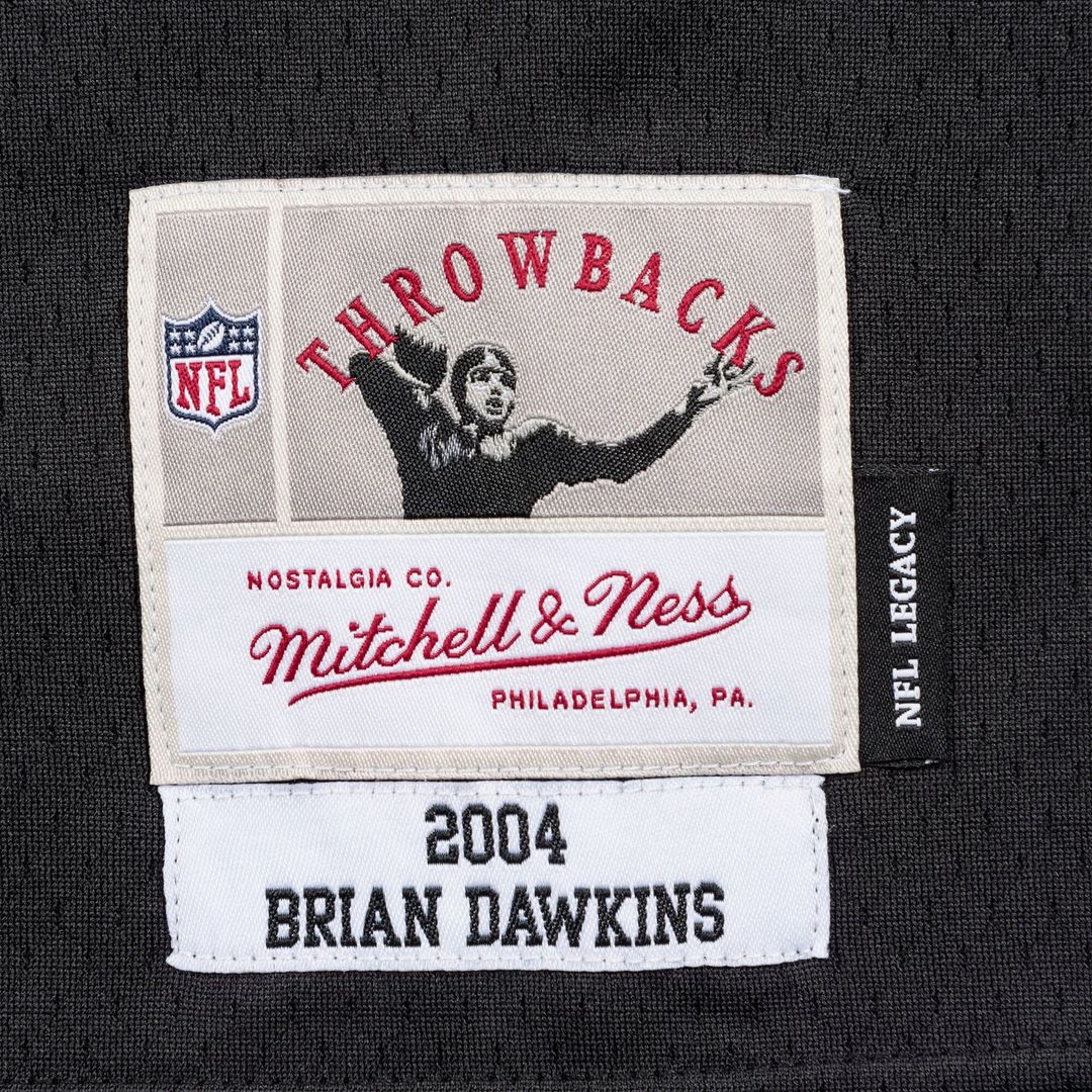 Men's Philadelphia Eagles Brian Dawkins Black Legacy Replica NFL Football Jersey - view 12