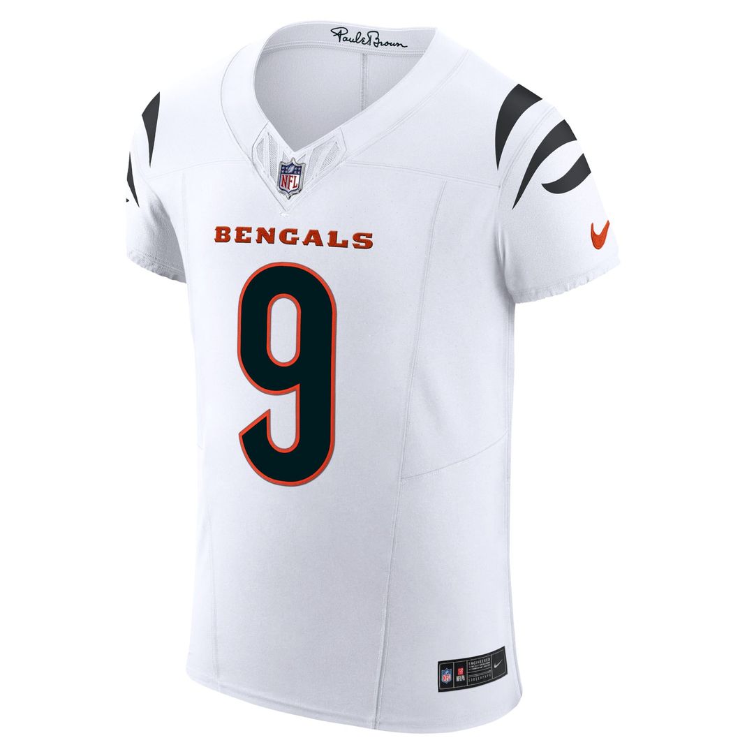 Men's Cincinnati Bengals Joe Burrow White Elite NFL Football Jersey - view 2