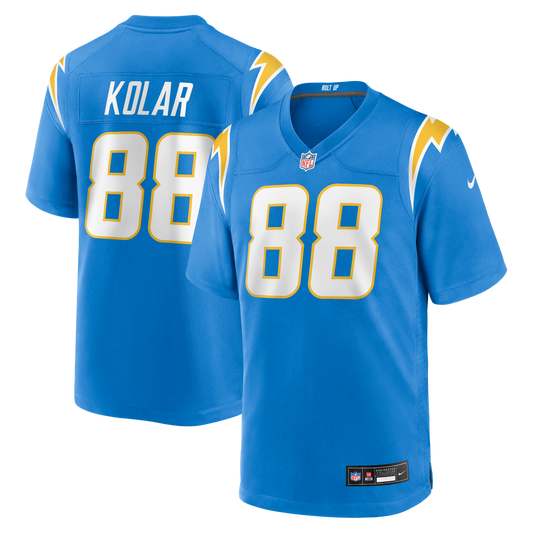 Men's Los Angeles Chargers Charlie Kolar Powder Blue Team Game NFL Football Jersey - view 1
