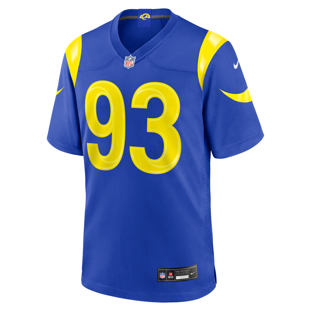 Men's Los Angeles Rams Bill Norton Royal Team Game NFL Football Jersey - view 2