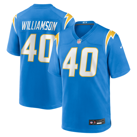 Men's Los Angeles Chargers Kendall Williamson Powder Blue Team Game NFL Football Jersey - view 1
