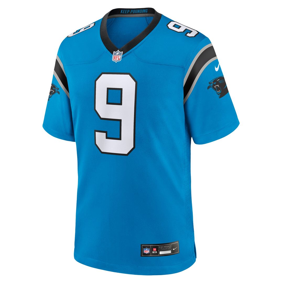 Men's Carolina Panthers Bryce Young Blue Alternate Game NFL Football Jersey - view 2