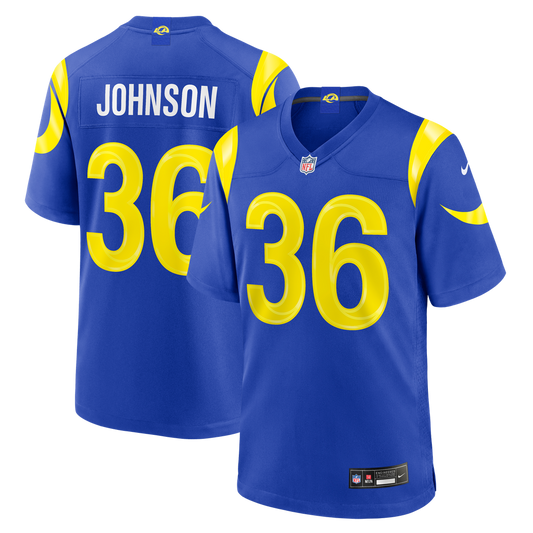 Men's Los Angeles Rams Alex Johnson Royal Team Game NFL Football Jersey - view 1