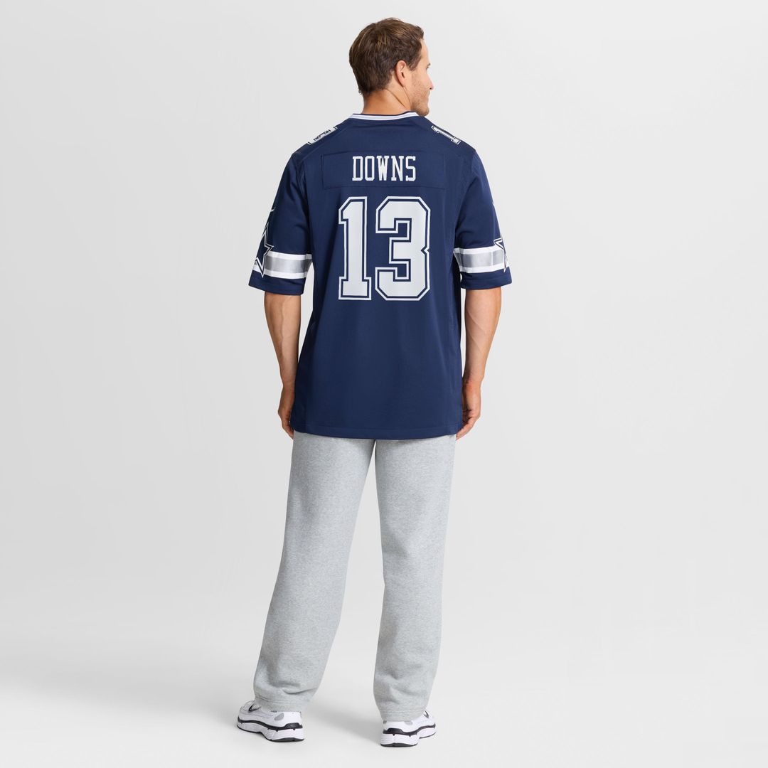 Men's Dallas Cowboys Caleb Downs Navy Team Game NFL Football Jersey - view 3