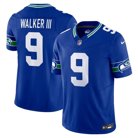 Men's Seattle Seahawks Kenneth Walker III Royal Limited NFL Football Jersey - view 1