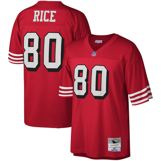 Men's San Francisco 49ers Jerry Rice Scarlet Legacy Replica NFL Football Jersey - view 1
