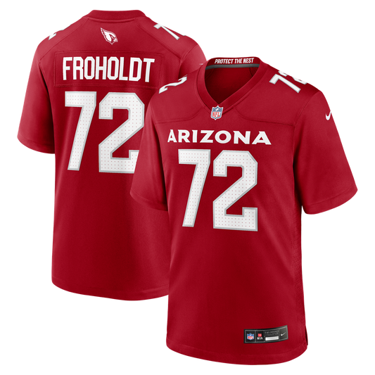 Men's Arizona Cardinals Hjalte Froholdt Cardinal Team Game NFL Football Jersey - view 1