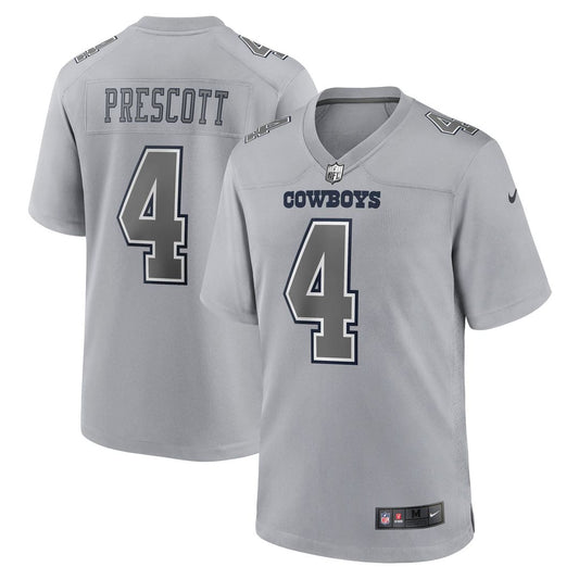 Men's Dallas Cowboys Dak Prescott Gray Atmosphere Fashion Game NFL Football Jersey - view 1