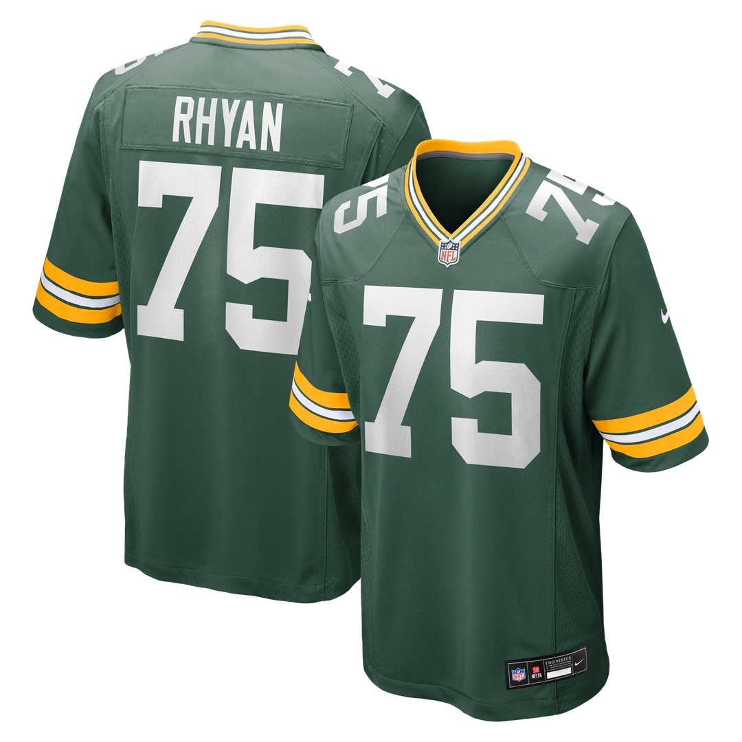 Men's Green Bay Packers Sean Rhyan Green Game NFL Football Jersey - view 1