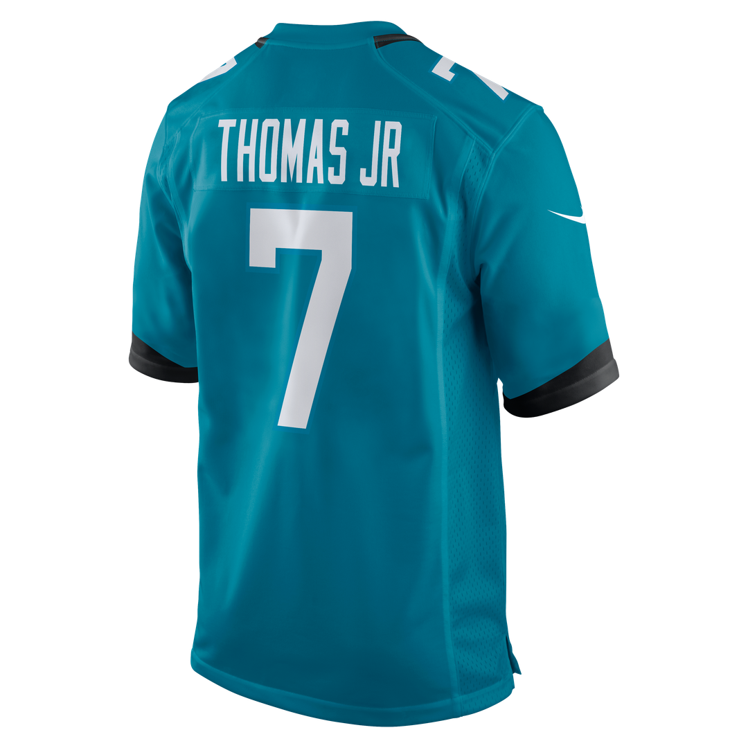 Men's Jacksonville Jaguars Brian Thomas Jr Teal Player Game NFL Football Jersey - view 3