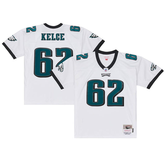Men's Philadelphia Eagles Jason Kelce White 2011 Legacy Replica NFL Football Jersey - view 1