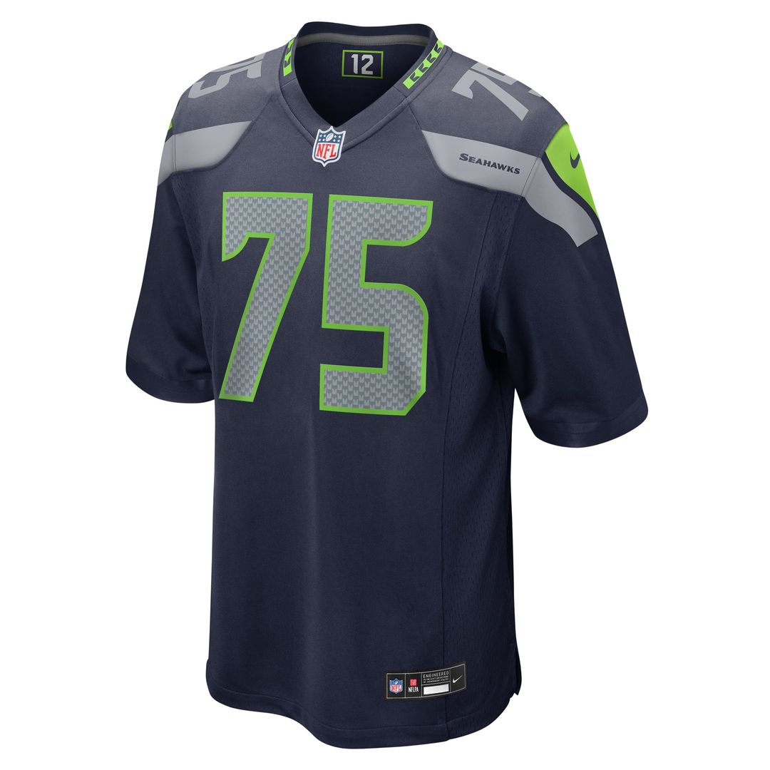 Men's Seattle Seahawks Anthony Bradford College Navy Game NFL Football Jersey - view 2