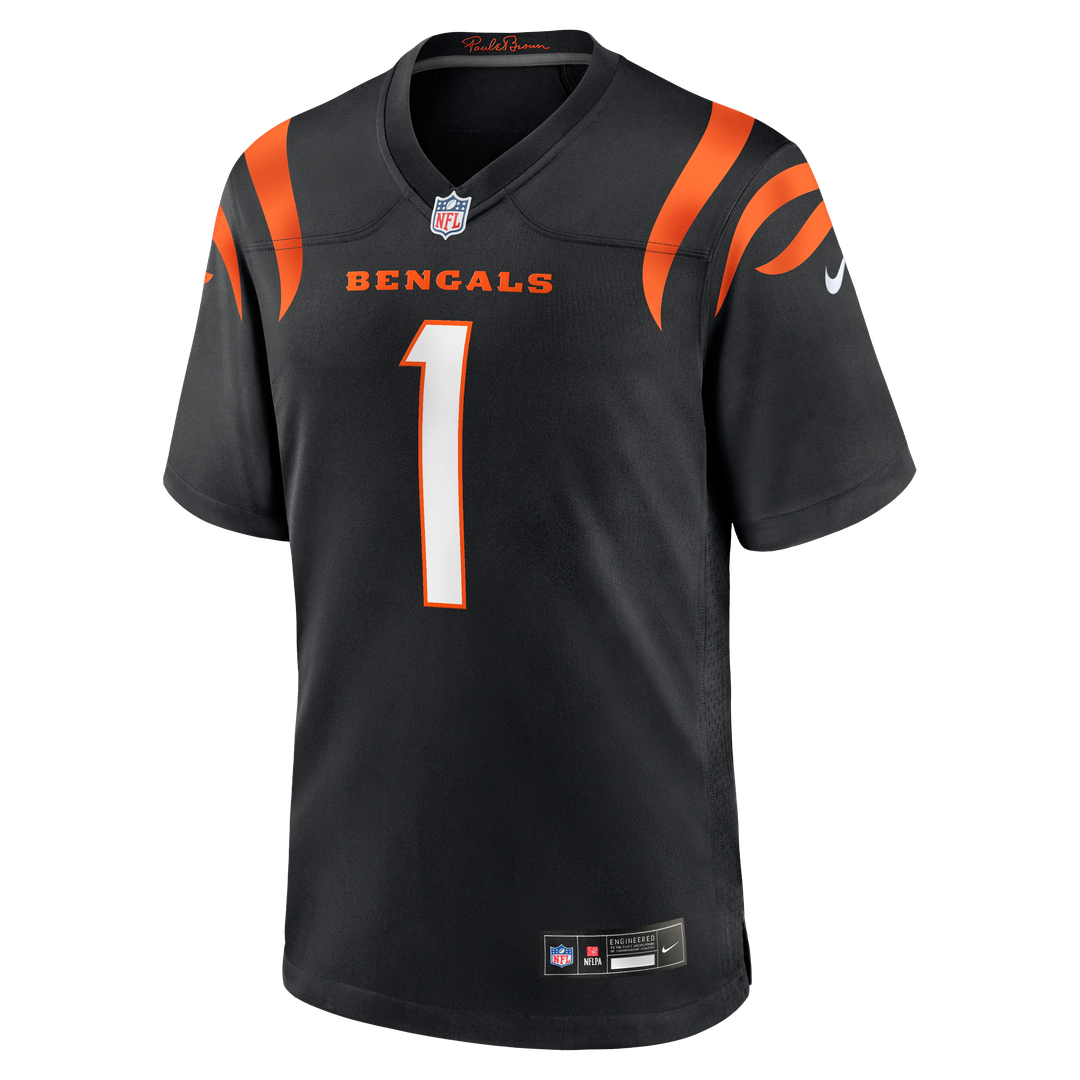 Men's Cincinnati Bengals Ja'Marr Chase Orange Alternate Game NFL Football Jersey - view 14