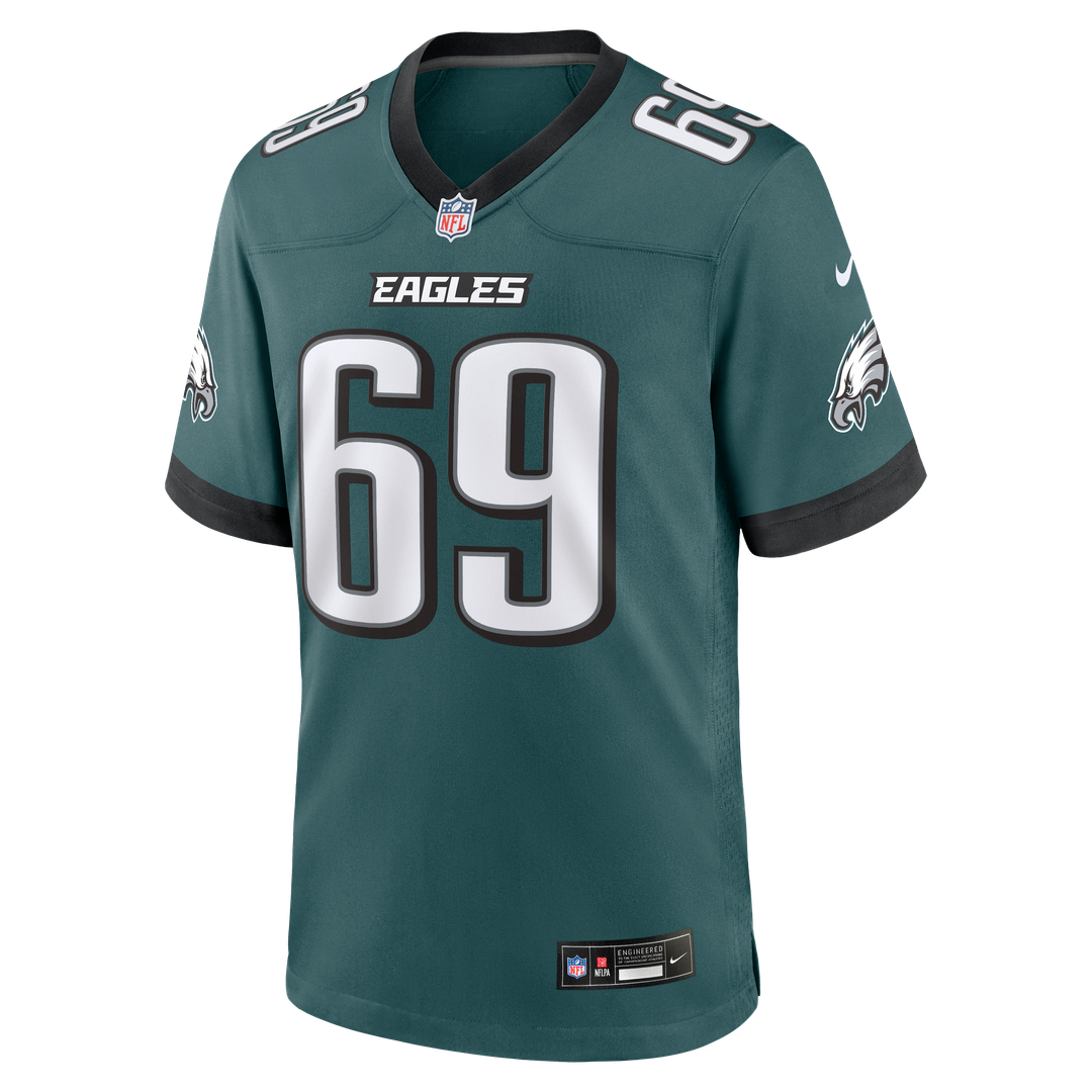 Men's Philadelphia Eagles Landon Dickerson Midnight Green Team Game NFL Football Jersey - view 2