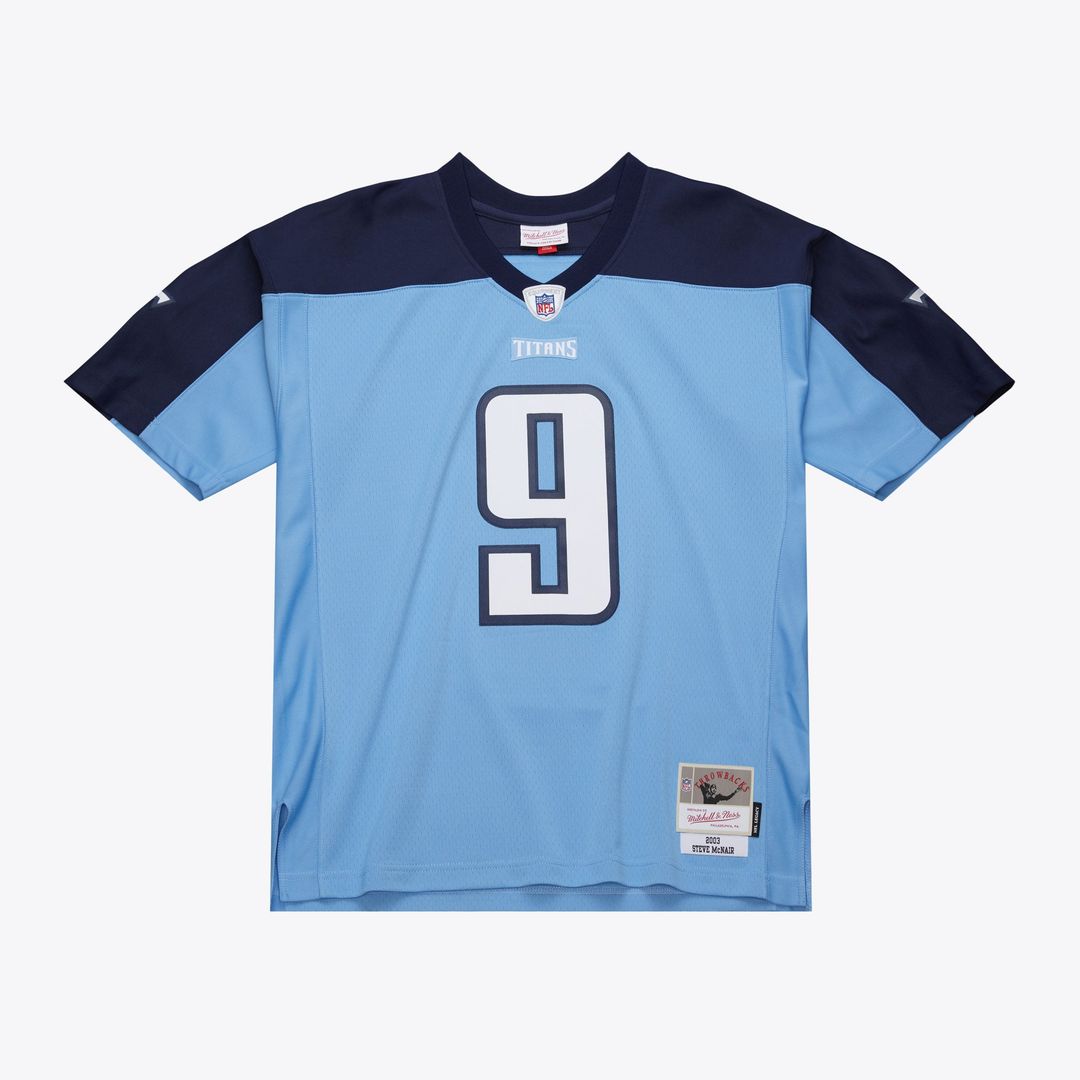 Men's Tennessee Titans Steve McNair Light Blue 2003 Legacy Replica NFL Football Jersey - view 1