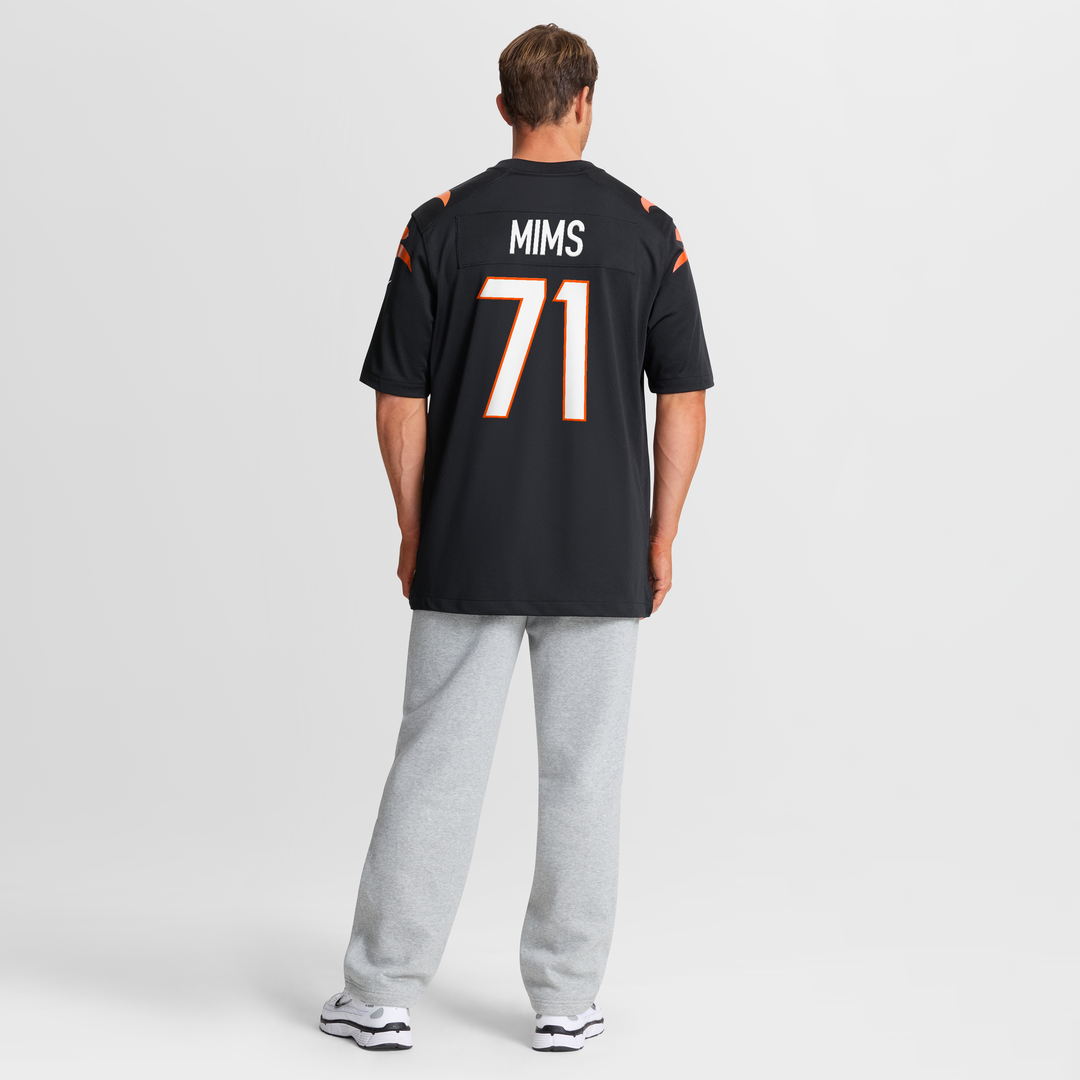 Men's Cincinnati Bengals Amarius Mims Black Player Game NFL Football Jersey - view 8