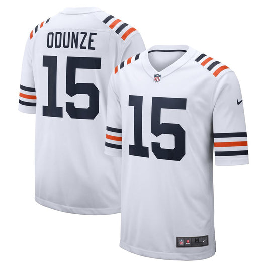 Men's Chicago Bears Rome Odunze White Alternate Game NFL Football Jersey - view 1