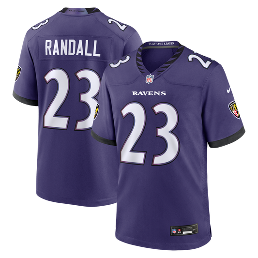 Men's Baltimore Ravens Adam Randall Purple Team Game NFL Football Jersey - view 1