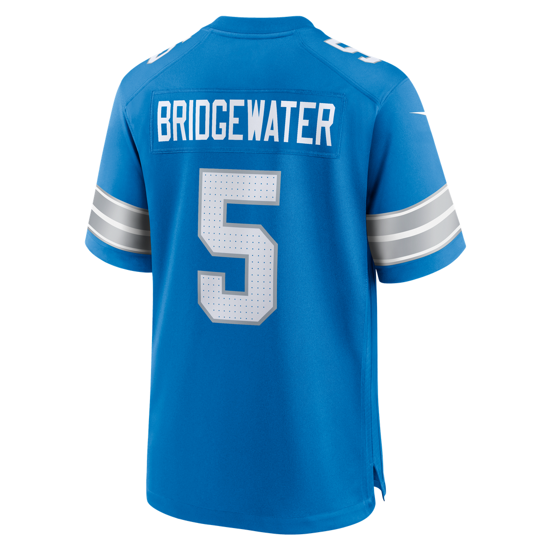 Men's Detroit Lions Teddy Bridgewater Blue Team Game NFL Football Jersey - view 3