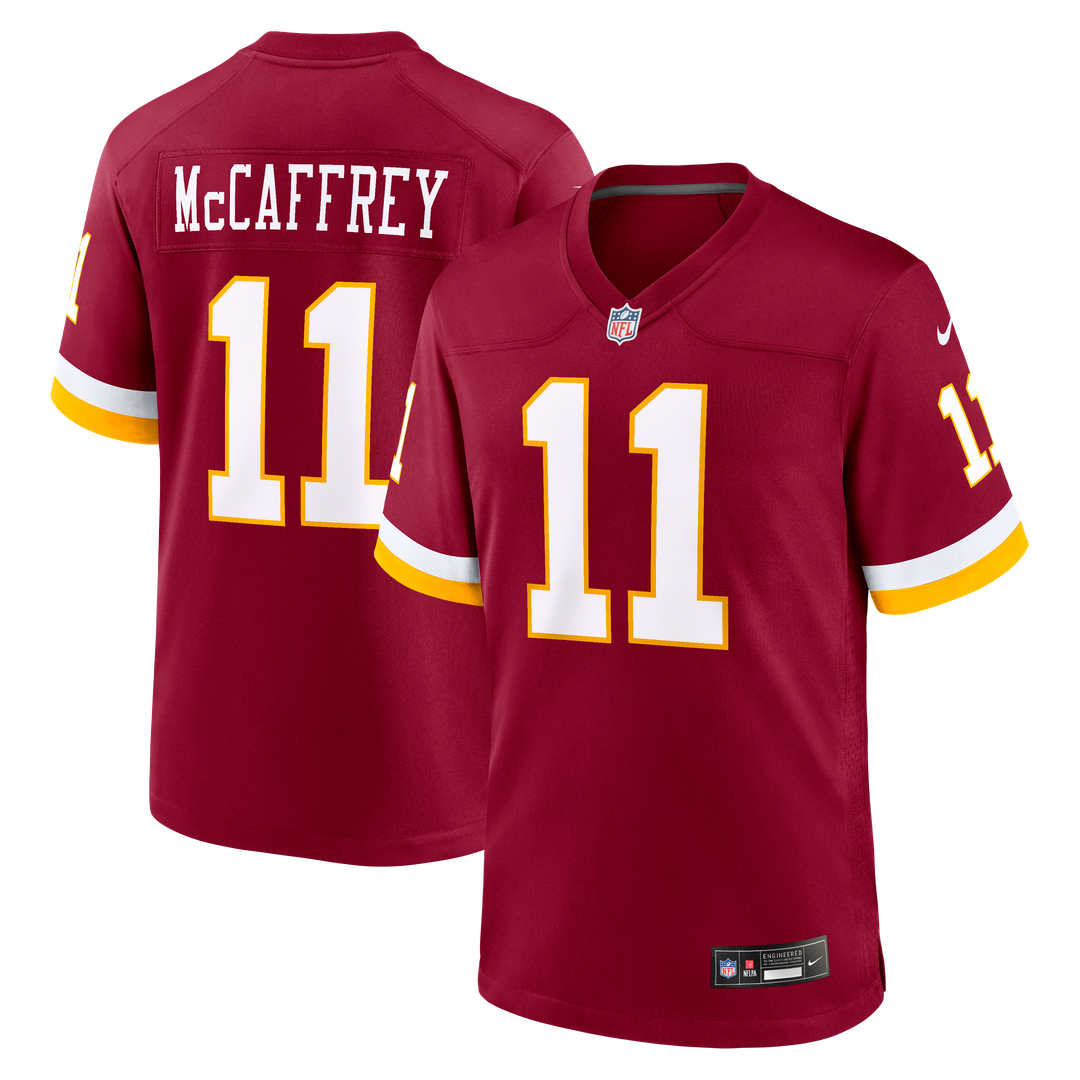 Men's Washington Commanders Luke McCaffrey Burgundy Game NFL Football Jersey - view 1