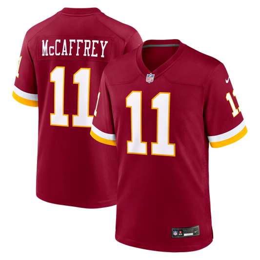 Men's Washington Commanders Luke McCaffrey Burgundy Game NFL Football Jersey - view 1