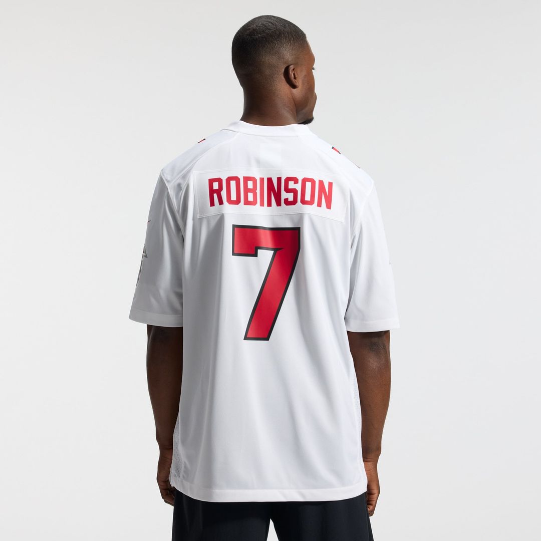 Men's Atlanta Falcons Bijan Robinson White Game NFL Football Jersey - view 13