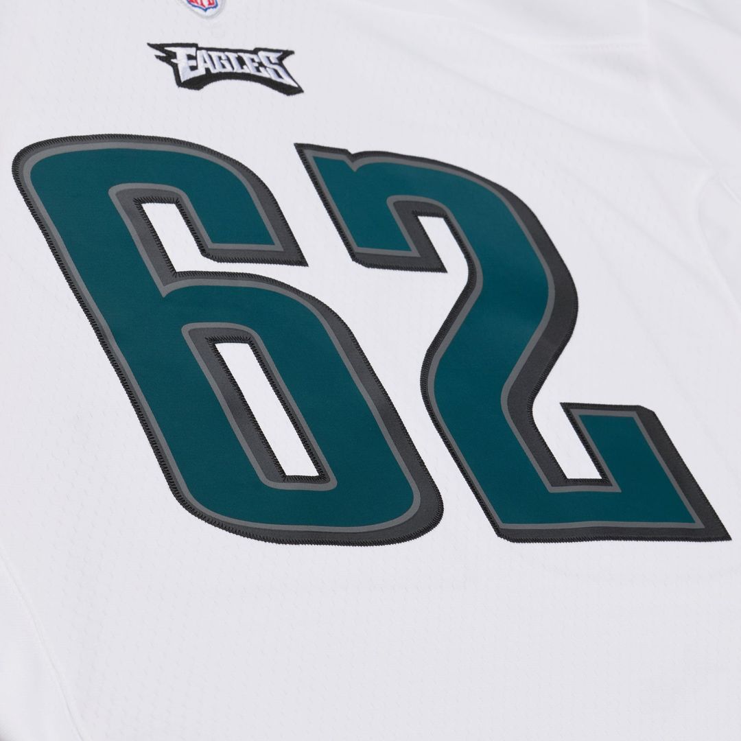 Men's Philadelphia Eagles Jason Kelce White Big & Tall 2011 Legacy Replica NFL Football Jersey - view 5