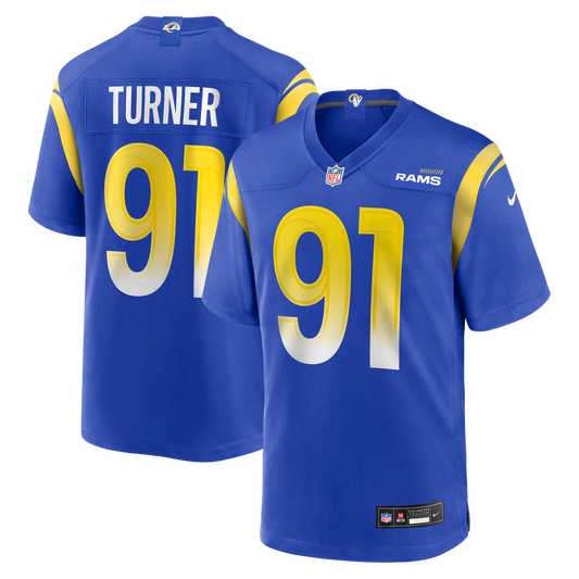 Men's Los Angeles Rams Kobie Turner Royal Home Game NFL Football Jersey - view 1