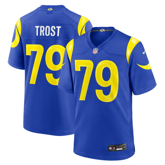 Men's Los Angeles Rams Keagen Trost Royal Team Game NFL Football Jersey - view 1