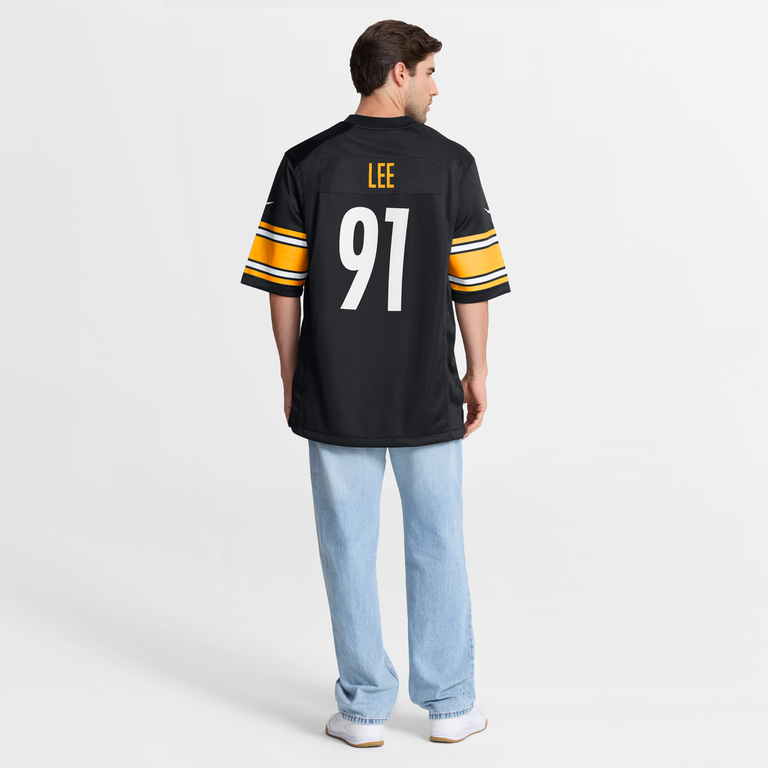 Men's Pittsburgh Steelers Logan Lee Black Game NFL Football Jersey - view 5