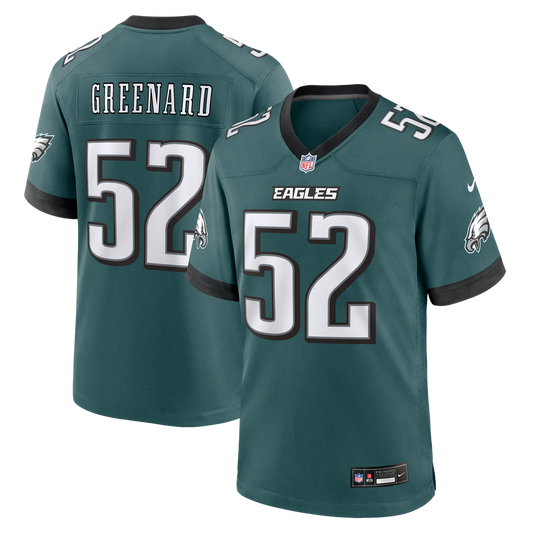 Men's Philadelphia Eagles Jonathan Greenard Midnight Green Team Game NFL Football Jersey - view 1