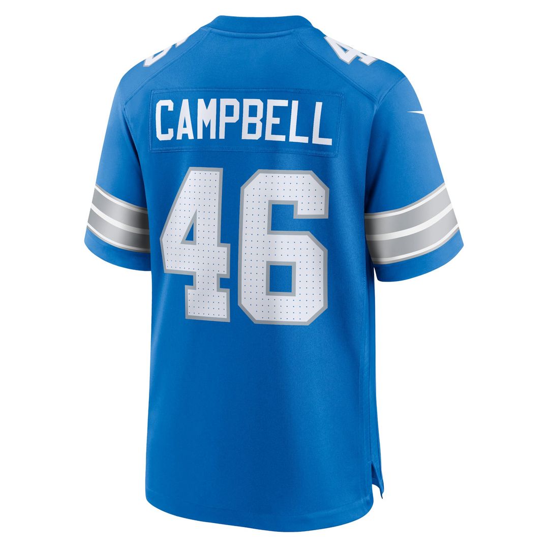 Men's Detroit Lions Jack Campbell White White Game NFL Football Jersey - view 9