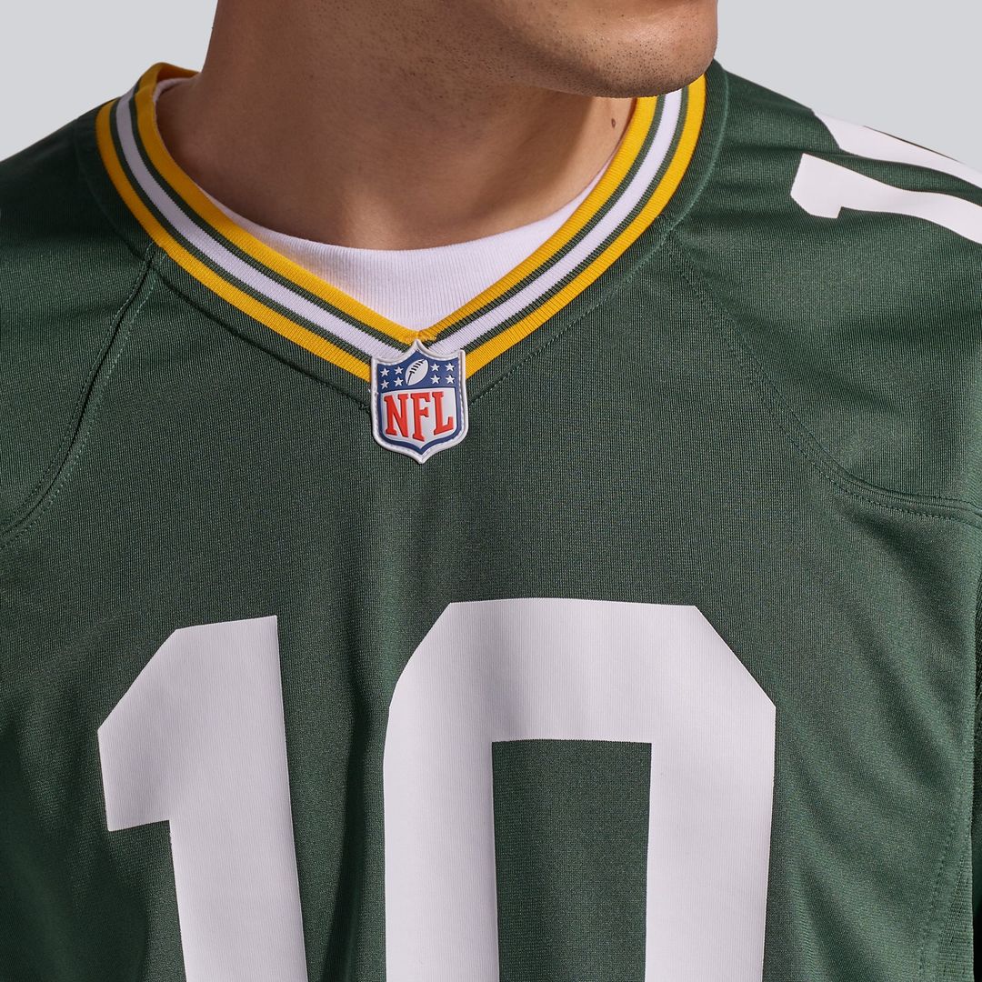 Men's Green Bay Packers Jordan Love Green Player Game NFL Football Jersey - view 23