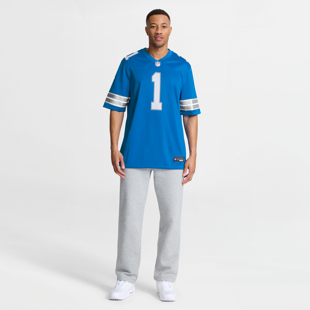 Men's Detroit Lions Blake Miller Blue Team Game NFL Football Jersey - view 4