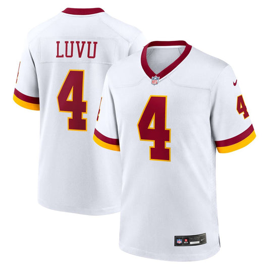 Men's Washington Commanders Frankie Luvu White Game Super Bowl Era NFL Football Jersey - view 1