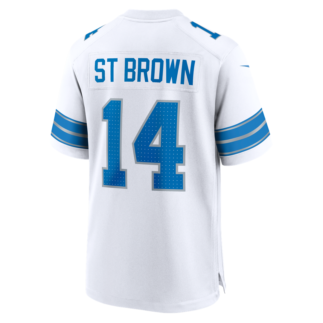 Men's Detroit Lions Amon-Ra St. Brown Blue Game NFL Football Jersey - view 34
