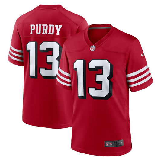 Men's San Francisco 49ers Brock Purdy Scarlet Alternate Game NFL Football Jersey - view 1