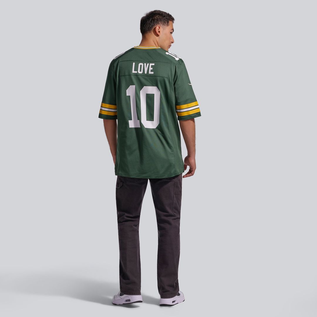 Men's Green Bay Packers Jordan Love Green Player Game NFL Football Jersey - view 20