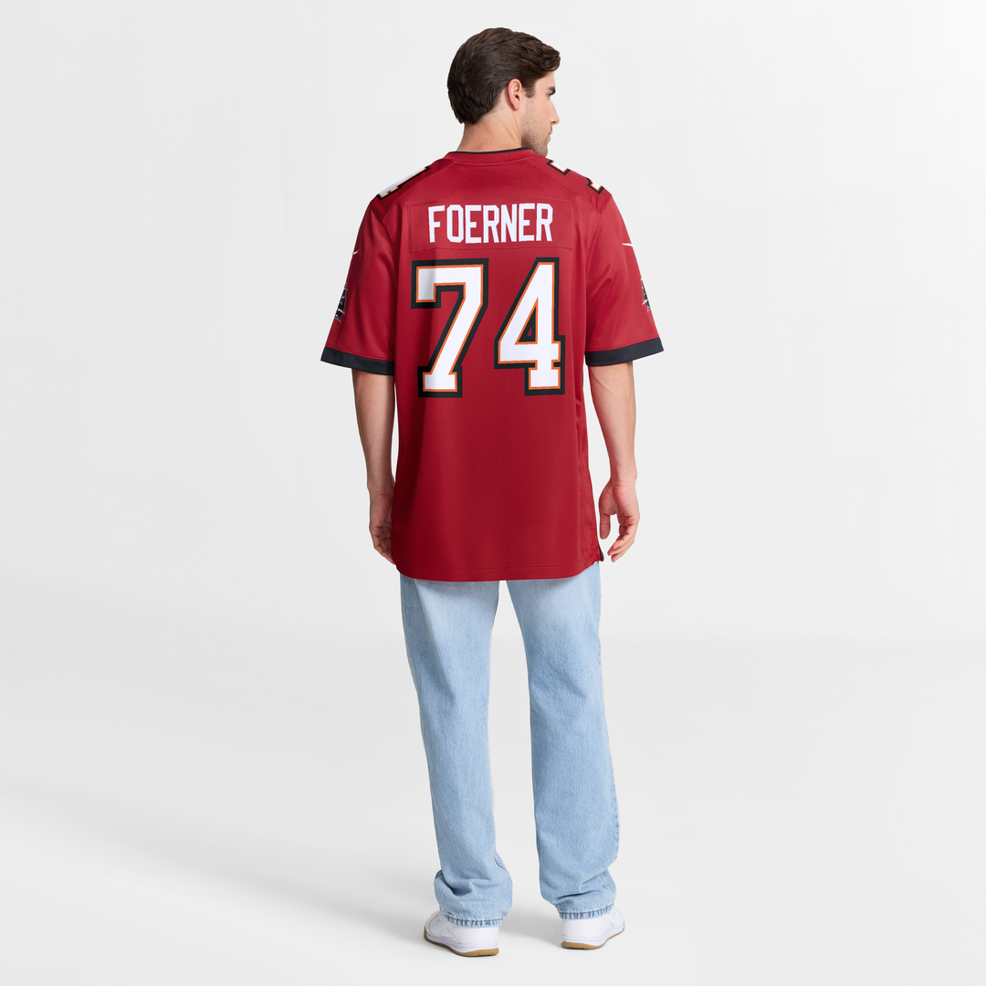 Men's Tampa Bay Buccaneers Marshall Foerner Red Team Game NFL Football Jersey - view 3