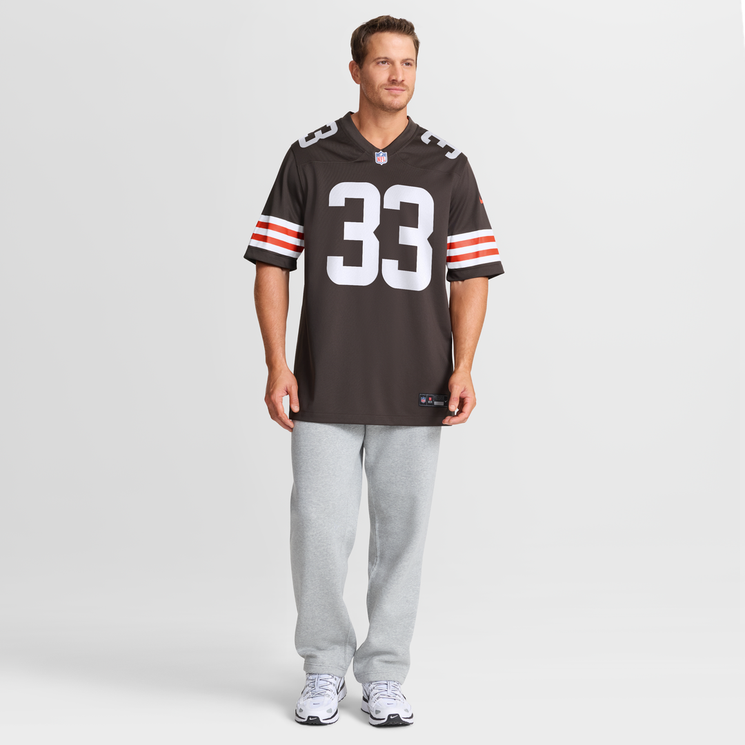 Men's Cleveland Browns Ronnie Hickman Brown Team Game NFL Football Jersey - view 7
