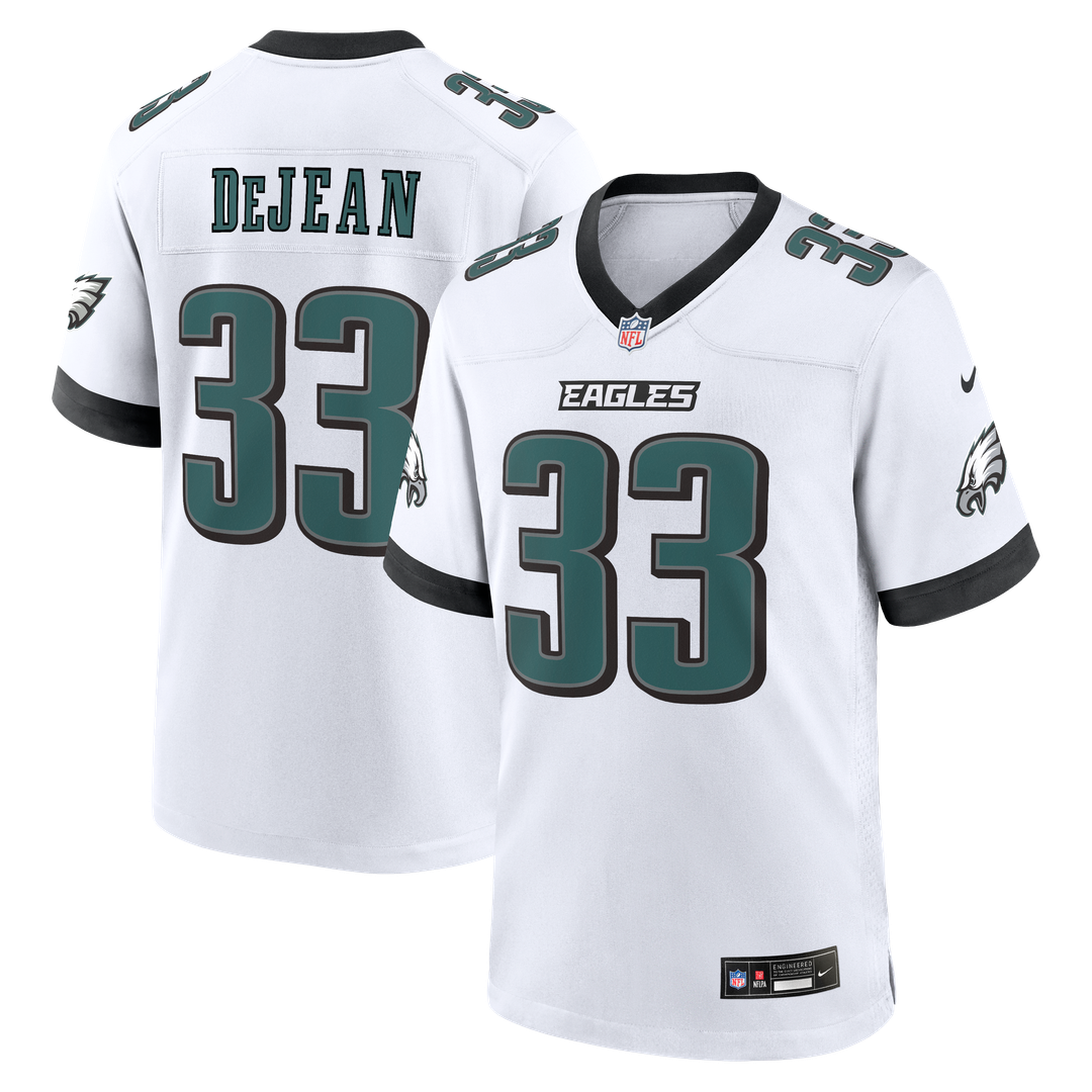 Men's Philadelphia Eagles Cooper DeJean Midnight Green Team Game NFL Football Jersey - view 10