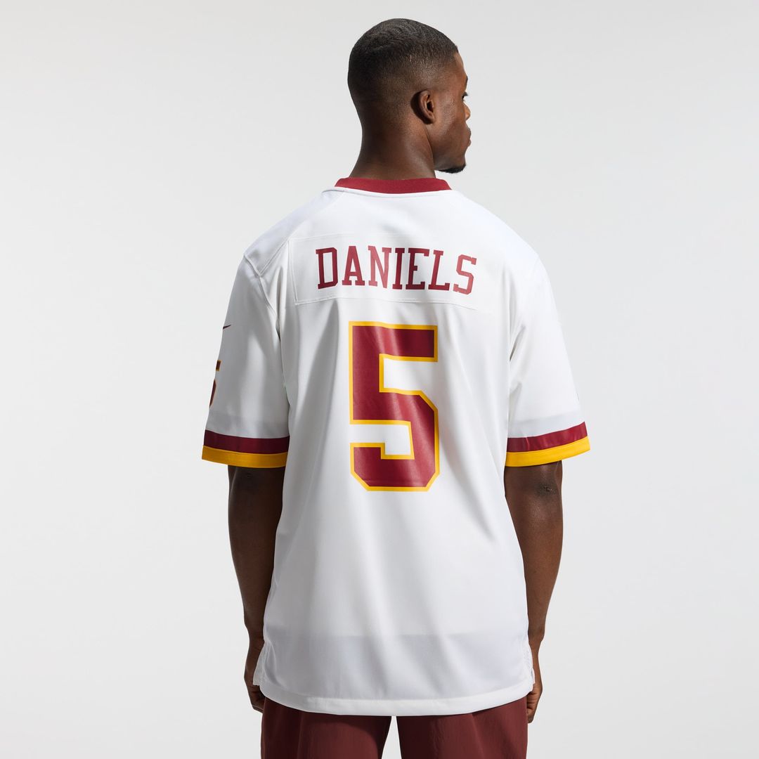Men's Washington Commanders Jayden Daniels Burgundy Game NFL Football Jersey - view 48