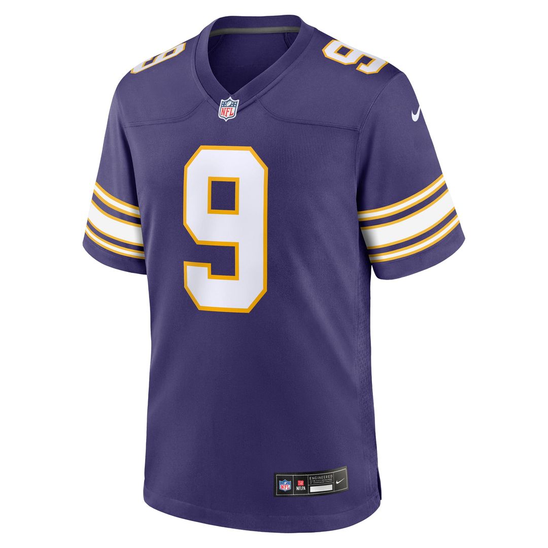 Men's Minnesota Vikings J.J. McCarthy Purple 2nd Alternate Player Game NFL Football Jersey - view 2