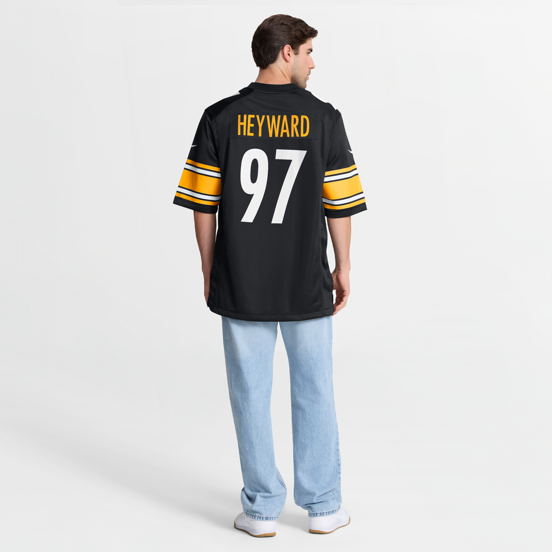 Men's Pittsburgh Steelers Cameron Heyward Black Game NFL Football Jersey - view 16