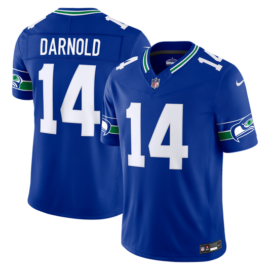Men's Seattle Seahawks Sam Darnold Royal Alternate Stitched Limited NFL Football Jersey - view 1