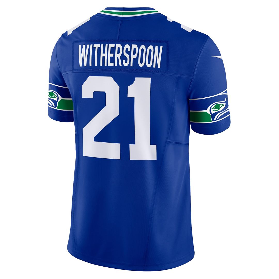 Men's Seattle Seahawks Devon Witherspoon Royal Alternate Limited NFL Football Jersey - view 3