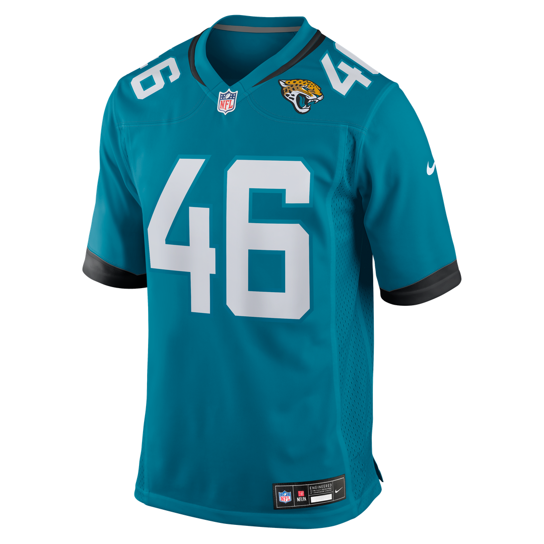 Men's Jacksonville Jaguars Ross Matiscik Teal Game NFL Football Jersey - view 2