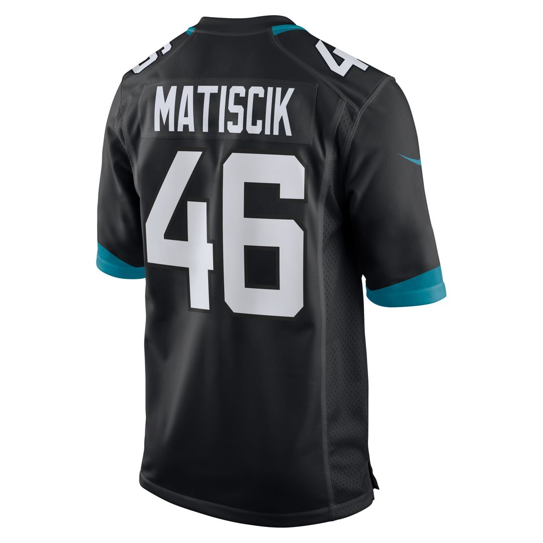 Men's Jacksonville Jaguars Ross Matiscik Teal Game NFL Football Jersey - view 19