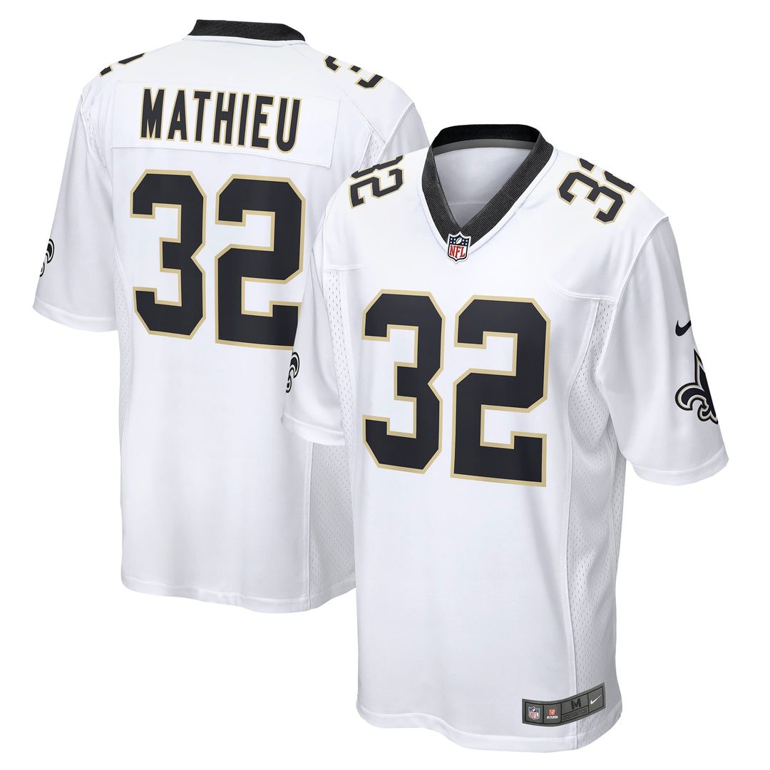 Men's New Orleans Saints Tyrann Mathieu Black Game NFL Football Jersey - view 17