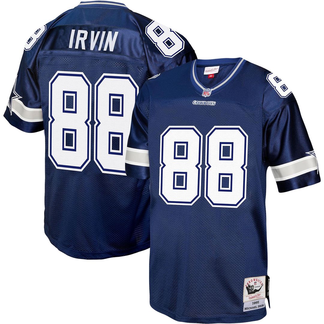 Men's Dallas Cowboys Michael Irvin Navy Legacy Replica NFL Football Jersey - view 1